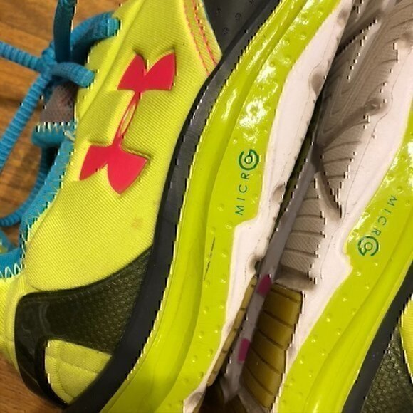 UNDER ARMOUR Womens RC 2' Running Shoe 1235697-317 Gray Green Colorblock 11 - Picture 12 of 15